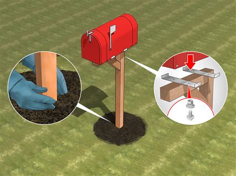 how to attach paper box to metal post|installing mailbox on existing metal post.